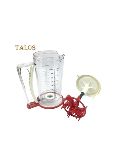 Pazly 900ml Ölçüm Hamur Dağıtıcı Cupcake Waffle Muffin Mix Krep Kek Ayırıcı Şeffaf