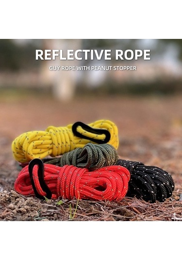 Tongxida 4'lü Naylon Çadır İpi Seti - 4 Renk Seçenekli, Dayanıklı Ve Uygun Yeşil