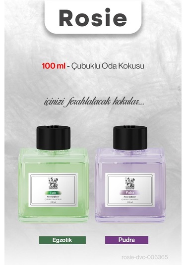 Egzotik Ve Pudra Rosıe Çubuklu Oda Kokusu 100 Ml Fresh