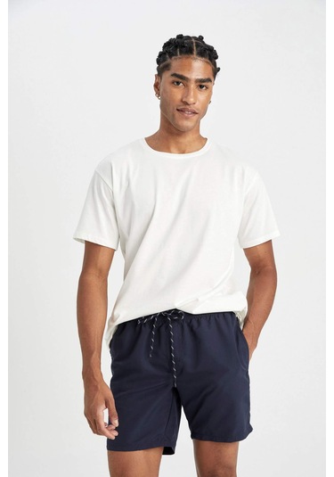 DeFacto File Astarlı Kısa Boy Deniz Şortu N0132AZ24HSIN75