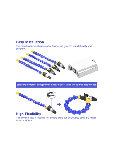 Yuntech01 Alüminyum Zırhli İki Kollu Fiksatör - Pcb Tamiri Ve Kaynak İşleri İçin Esnek Açı Ayarlı Tutucu