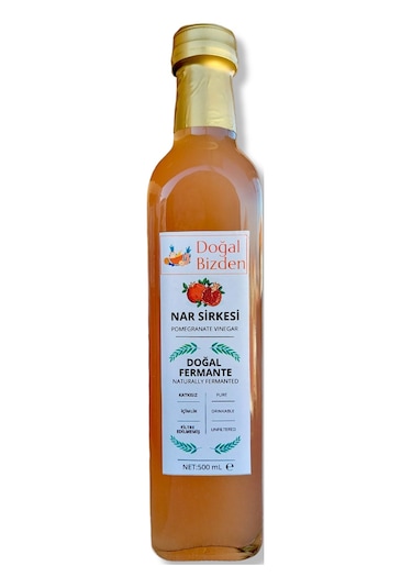 Doğal Bizden Doğal Fermantasyon Nar Sirkesi Yumuşak İçim 500 ML