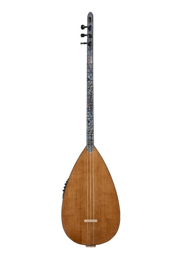 Saz-z-2-5 Ceviz-abalone Klavye Kısa Sap Eq Sistemli Bağlama