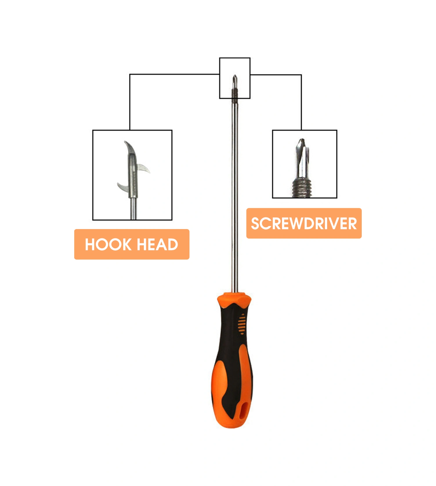 Neevoyu Taş Ve Çakıl Temizleyici Araç, 3 Yönlü Zincirli Kanca, Çapraz Tornavida İle Kombine, Taşınabilir Lastik Bakım Aleti