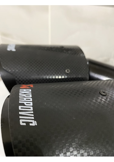 Akrapovic Karbon Egzoz Ucu Çift Çıkış 100mm Sol --mayukdizayn--