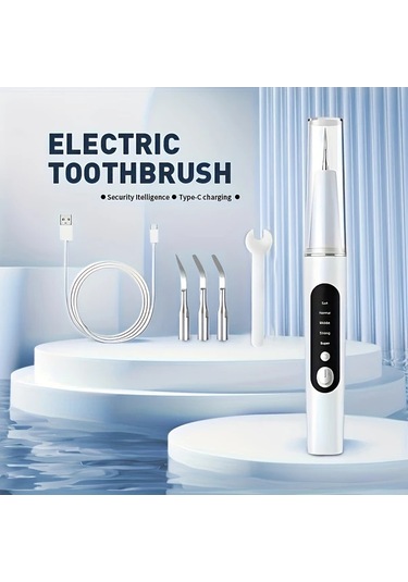 Willowhaven Beyaz 5 Seviye Ayarlanabilir Led Işıklı Diş Taşı Temizleme Seti - 4 Yedek Başlıklı Güçlü Diş İpi