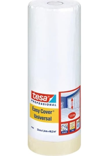 Tesa 4403 Easy Cover 25mx140cm Koruma Örtüsü Ve Maskeleme Bandı
