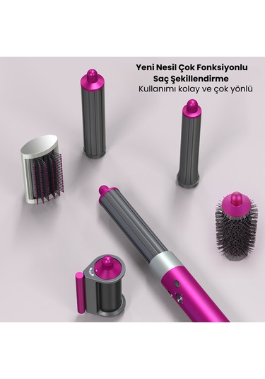 Jhy Hair Styler X9 Saç Şekillendirme Seti Gri