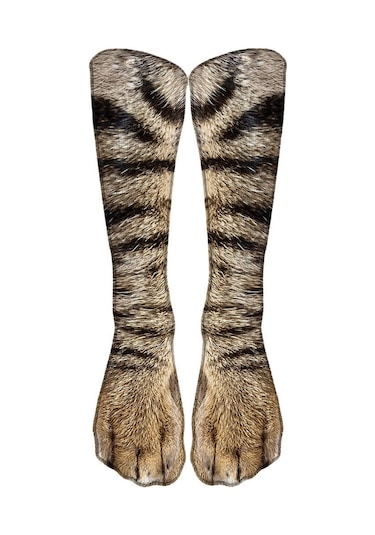 Geeroyoo 3d Hayvan Ayak İzi Çorapları - Kedi Köpek Kaplan Kartal At Dinozor Desenli, Unisex, Renkli, Gerçekçi Ve Eğlenceli, Gençler Erkek Kadınlar İçin Diğer