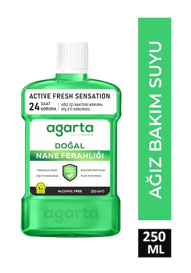 Agarta Ferah Nefes Alkolsüz Ağız Bakım Suyu 250 ML