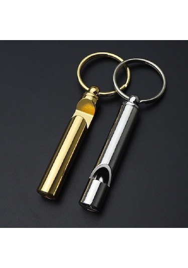 2 Adet Metal Düdük Şişe Açacağı Anahtarlık Yaratıcı Çok Fonksiyonlu Anahtarlık Kolye Gümüş