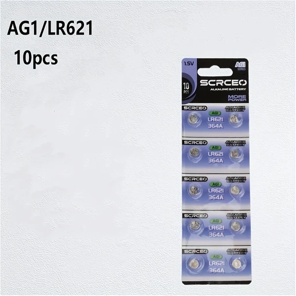 Globalbloom 10 Adet Ag1 Lr621 Düğme Pil Yüksek Kapasiteli Saat Elektronik