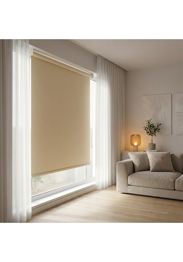 Koçtaş Basic Stor Perde Eko Bej 120 x 200