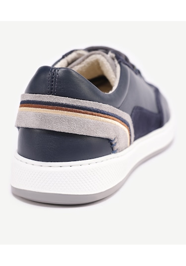 Yargıcı Deri Bağlı Sneakers 24yeay4469x 004 Lacivert
