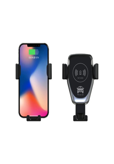 Monyee Siyah Oto Telefon Tutucu 10w Hızlı Kablosuz Şarj Cihazı - Otomatik Kilitleme, 4.0-6.5 İnç Telefon Desteği, Güvenlik Korumaları