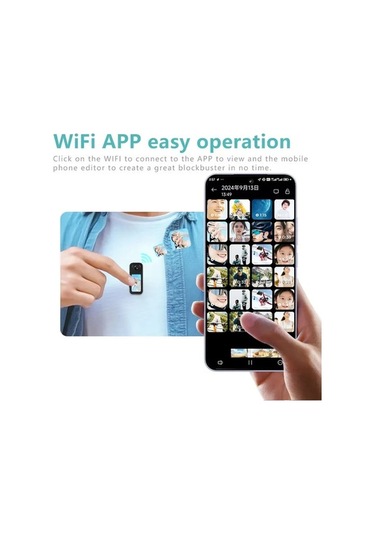 Createtech S70 2.7k Hd 180 Wifi Manyetik Tutuculu Outdoor Aksiyon Kamerası Beyaz Beyaz