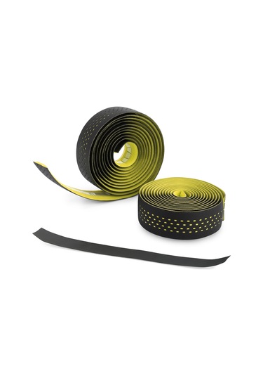 Reedark Sarı Renkli, Delikli Tasarımlı, Kaymazsız, Ter Emici, Amortisörlü Bisiklet Sapı Bandı - Pu+eva Malzeme, 3mm Kalınlık, Kol Yorgunluğu Önleyici