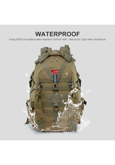 JSM J012 25L Büyük Kapasiteli Kamuflaj Sırt Çantası Siyah