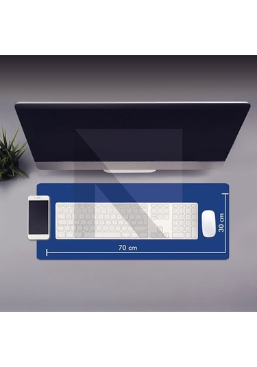 MP05 - 70x30 Large Mavi Gaming Mousepad Ev, Ofis, Oyun