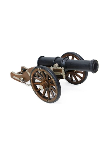 Vintage Louis Xıv Savaş Topu Nostaljik Metal Top Arabası 30cm