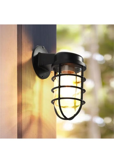 American Loft Açık Işık Endüstri Lambaları Cafe Restoran Pub Kulübü Merdiven Duvar Lambası Siyah, Serin Beyaz Siyah