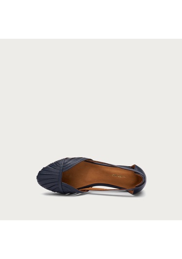 Navy Sandalet Kadın 03m4 Frau Feather Lacivert