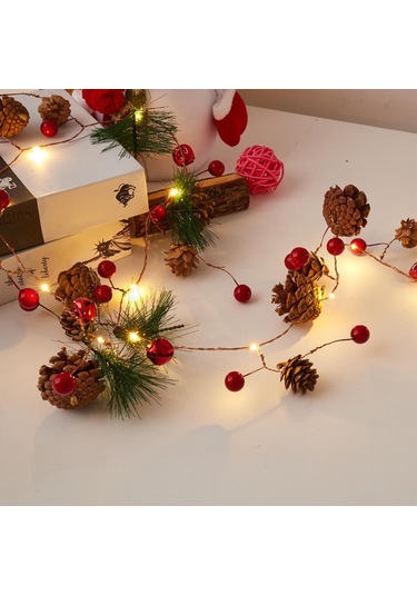 Ranyeek Yeni Noel Gövde Işık Zinciri, 2m 20 Led, Gövde-sarmısak Dekorasyon, 3 Pil İle Çalışır, Kreatif Ev Dekoru Diğer