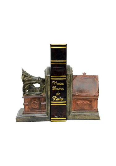Kitap Stopper Gramafon & Pikap Dekoratif Hediyelik