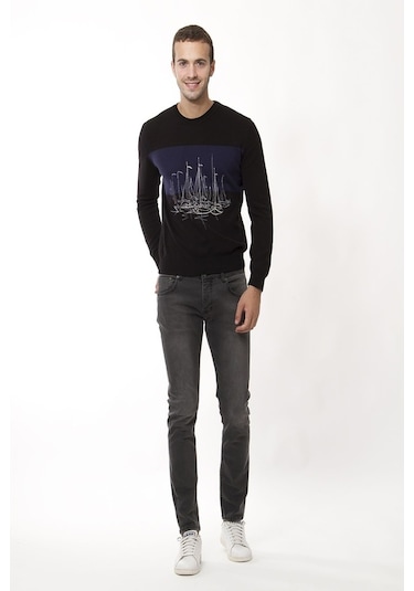 Yeni Zegna Erkek Siyah Triko (469833070) Beyaz