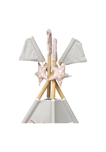 Exorbaby Xl Büyük Boy Ahşap Ve Pamuklu Oyun Çadırı , Oyun Evi Pembe