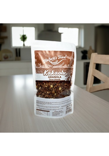 Kakaolu Granola 300gr Katkısız Koruyucusuz A Kalite Ürünlerden Hazırlanmış Doğal İçerik.
