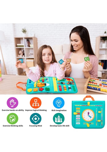 Geekyou 1-4 Yaş Çocuklar İçin Eğitici Montessori Oyuncak, 27'li Duyusal Gelişim Ve Temel Beceri Öğrenme Seti Çok Renkli