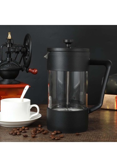 Suntek Cam Çaydanlık Paslanmaz Çelik Filtre Kahve Makinesi 350ml