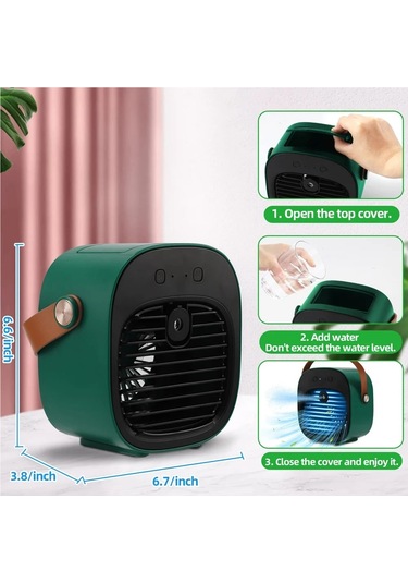 Jialan Taşınabilir Mini Klima Kablosuz Hava Soğutucu Usb Şarj