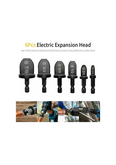 Suntek 6 Adet Dövme Aracı Matkap Ucu Seti Klima Tüpü