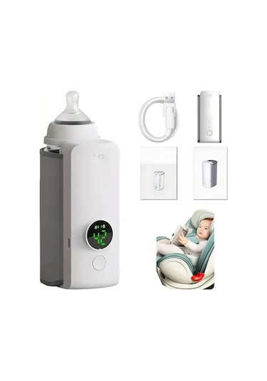 Elmpaly Beyaz Renkli Taşınabilir Çocuk Biberon Isıtıcı Seyahat İçin Hızlı Isıtma 5 Saate Kadar Kesintisiz Isıtma Hassas Sıcaklık Kontrolü Elmpaly Beyaz Renkli Taşınabilir Çocuk Biberon Isıtıcı Seyahat İçin Hızlı Isıtma 5 Saate Kadar Kesintisiz Isıtma Hassas Sıcaklık Kontrolü