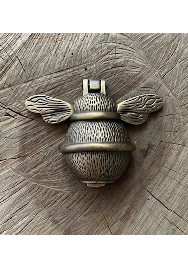 Küçük Arı Taktak Antik Sarı Pirinç Kapı Tak Tak Kapı Tokmagı