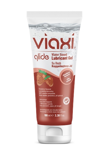Viaxi Glide Su Bazlı Kayganlaştırıcı Jel Çilek Aromalı 100 ML