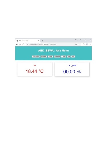 Bewa 5202 Wi-Fi Erişimli Dijital Sıcaklık Göstergesi