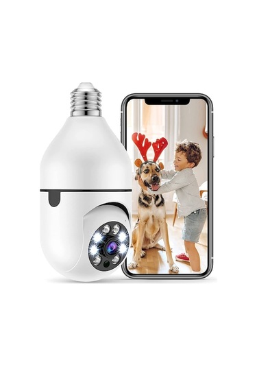3mp E27 Ampul Kamera: İnsan Hareket Takibi, Gece Görüşü, İki Yönlü Ses, Pan-tılt, Su Geçirmez, Dahili Siren