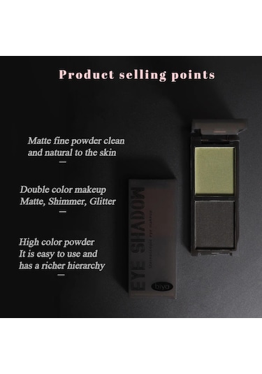 2renk Göz Farı Paleti Mat Glitter Göz Farı Gotik Kırmızı Siyah Pigmentler Su 01 01 Garden Rose