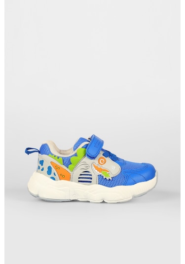Vicco Tuna Baskılı Erkek Bebek Saks Mavi Spor Ayakkabı Saks Mavi