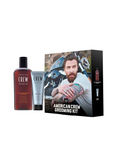 Amerikan Crew Grooming Kit Set Daily Moisturizing Şampuan 250 ML + Fober Cream 100 ML