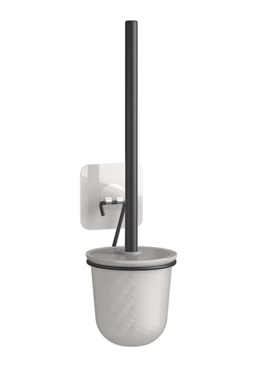 Teknotel Yapışkanlı Paslanmaz Tuvalet Fırçası Mat Siyah St195