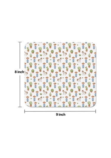 Horse Temalı Mouse Pad, Dikişli Kenar, Pürüzsüz Doku, Su Geçirmez Kaymaz Kauçuk Taban, 20x22.5cm-a6