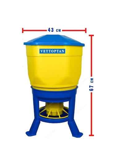 Tavuk Yemlik 40 Litre Kova Kapasiteli 2 Adet