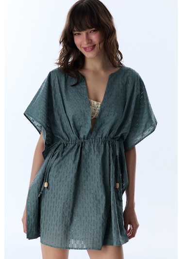 Penti Koyu Yeşil Neri Kaftan K.yesıl