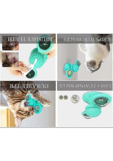 Pet Life 'windmill' Dönen Vakumlu Dönen Kedi Oyuncağı S395