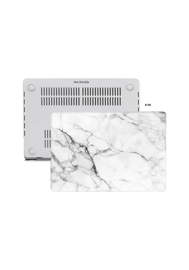 Macbook Air Kılıf 13 İnç Mermer11nl Eski Usb'li Model 2010-2017 A1369 A1466 İle Uyumlu R-08