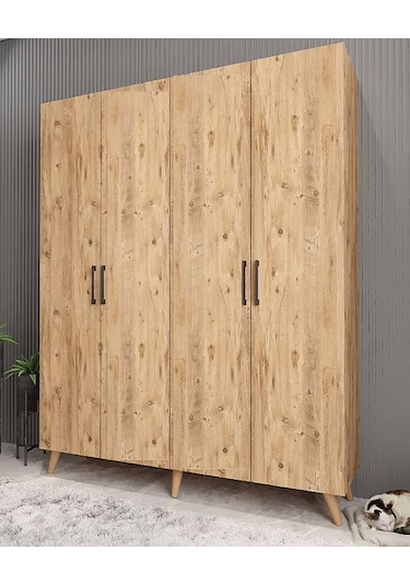 Duke 4 Kapaklı Ayakkabılık Çam 140 Cm M2